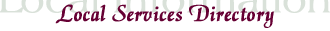 Local Services Directory