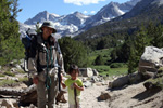 two hikers at rock creek